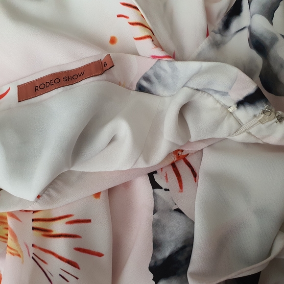 Rodeo show floral tiered ruffle skirt - Picture 6 of 8